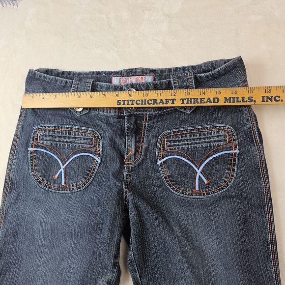 Apollo Jeans Denim Junior’s 13/14 Retro 70s Flare Color Stitch - Picture 4 of 15